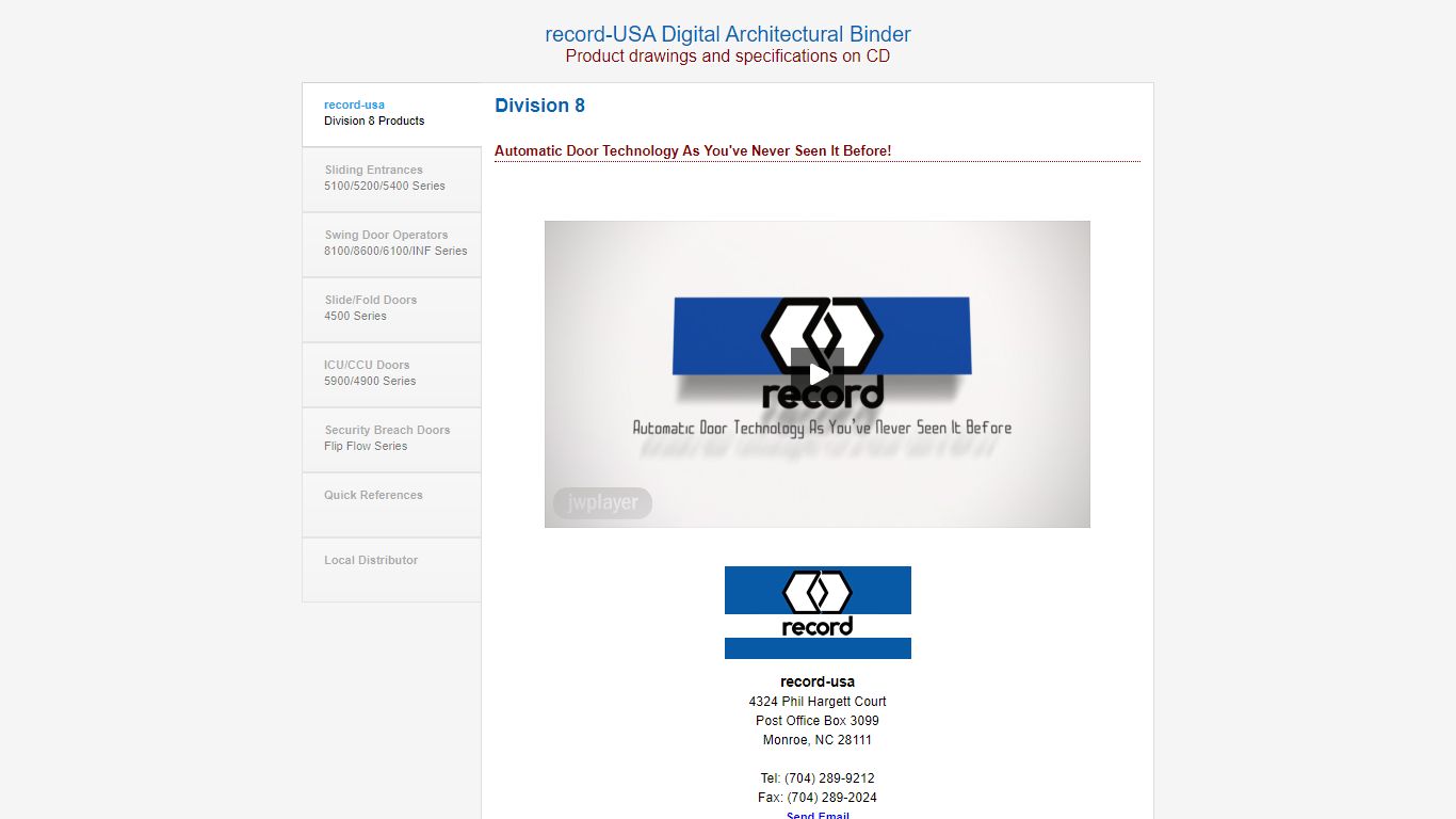 record-USA Digital Architectural Binder